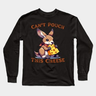 Cheese Kangaroo cheese lover Australia Long Sleeve T-Shirt